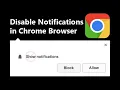 How to Disable Notifications in Google Chrome Browser 2021