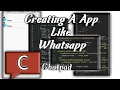 Creating A App Like Whatsaap With HTML CSS JavaScript In Spck Code Editor