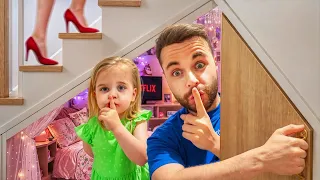 We Built a SECRET ROOM to hide from Mum