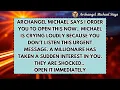 Download Lagu ♾️ ARCHANGEL MICHAEL SAYS I ORDER YOU TO OPEN THIS RIGHT NOW — HE’S CRYING LOUDLY BECAUSE YOU KEEP..