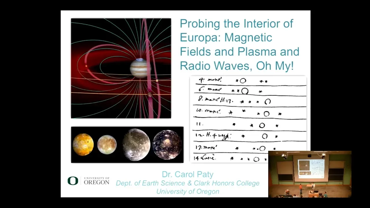 Carol Paty – Probing the Interior of Europa:  Magnetic Fields and Plasma and Radio Waves, Oh My!
