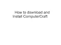 How to download and install ComputerCraft 1 7 10 without review