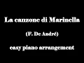 LA CANZONE DI MARINELLA easy piano arrangement #DeAndré #easypiano #sheetmusic