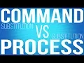 Command Substitution vs Process Substitution - What is the difference