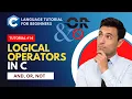 Logical Operators in C Programming C Language Tutorial for Beginners