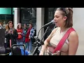 AMAZED ONLOOKERS when 17yr old STARTS SINGING -Bruce Springsteen -I'm On Fire (Allie Sherlock Cover)