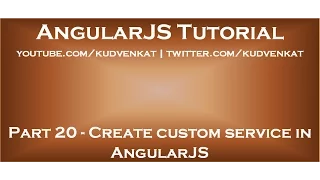 Create custom service in AngularJS