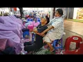 I got a Strong BACK SHOULDER MASSAGE at a Night Market Thailand