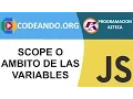 Curso Javascript - Scope o ambito de las variables