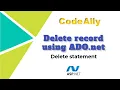 Delete data from SQL table in ASP net C