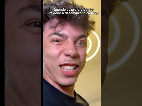 Desamarrar o tênis? Jamais