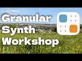 Making a custom granular synth with plugdata - Livestream