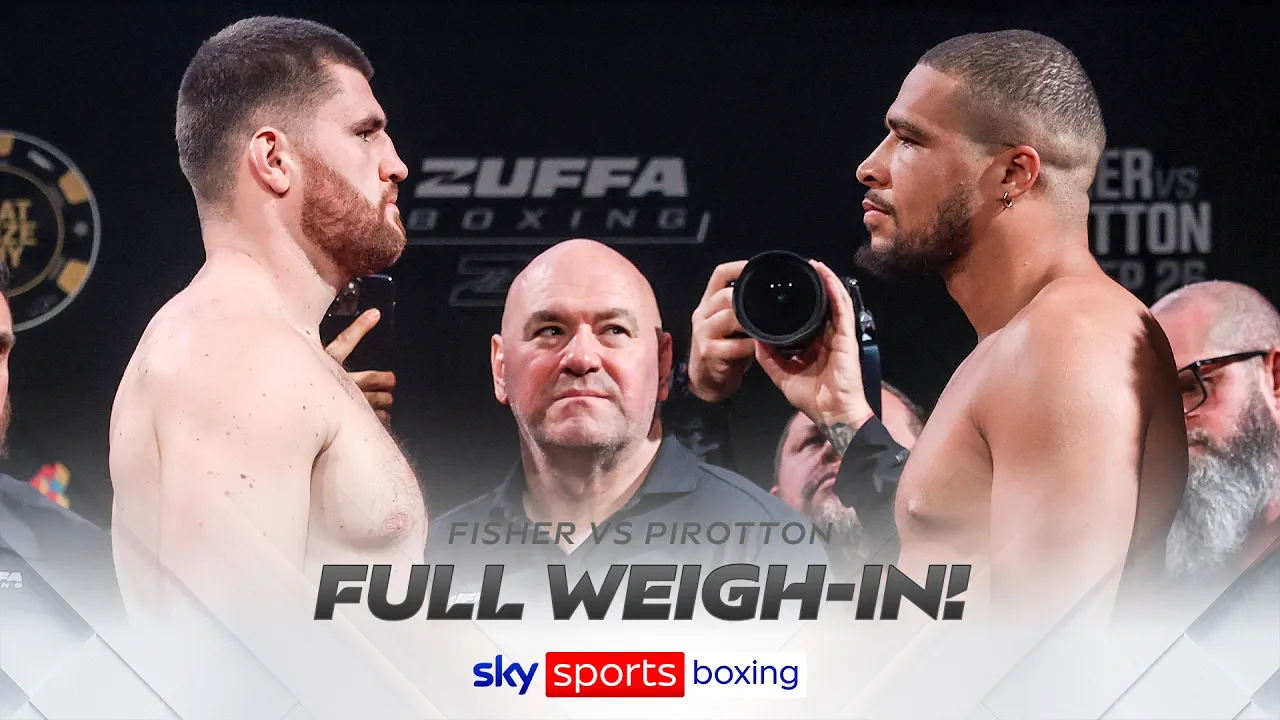 Johnny Fisher vs Michael Pirotton FULL weigh-in including undercard!