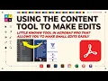 Edit PDF Text Images WITHOUT Font Errors Acrobat Content Tool Hack