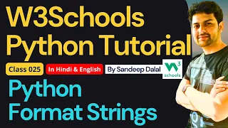 W3Schools W3Schools Python W3Schools Python Tutorial Class 025 Python - Format