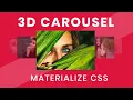 How to Create a 3D Carousel Using Materialize CSS