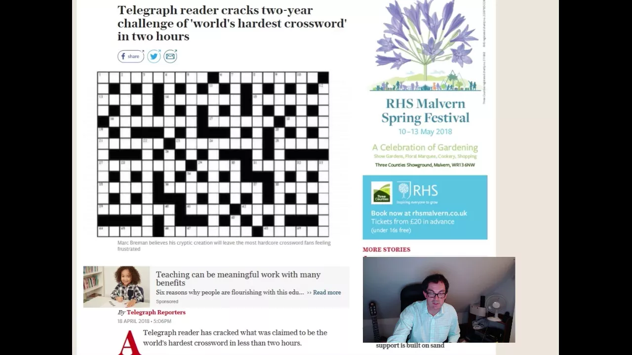 The "World's Hardest Crossword" by Marc Breman