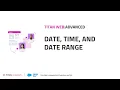 Titan Web Salesforce Configuration Date Time and Date Range