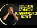 XCRUN ERROR invalid active developer path