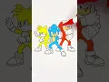 Coloring Sonic Tails Knuckles