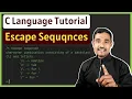 Escape sequences in C C Language Tutorial for Beginners