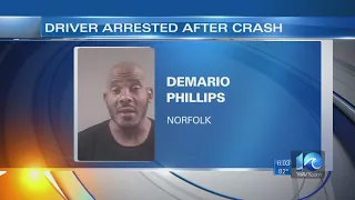 Police Driver who crashed in Downtown Norfolk had active warrants on file
