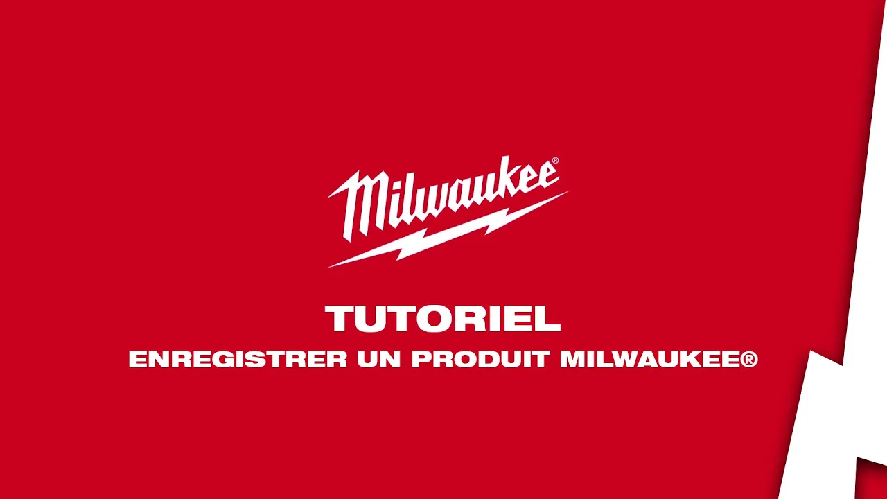 Tutoriel officiel Milwaukee France sur l’enregistrement pour l’extension de garantie