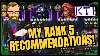 MY Recommendations For BEST R5 Options In MCOC Right NOW