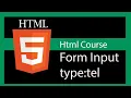 HTML 5 tutorial - form input type tel
