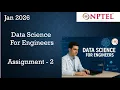 Data Science For Engineers NPTEL Assignment 2 Answers Week 2 Quiz Answers Jan 2026