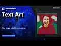 Text Art Your Image Rebuilt From Characters Bricks and Tiles WunderPaint Extension