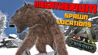 ARK Fjordur MEGATHERIUM Spawn Locations Best Spots To Find Them