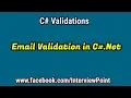Email Validation in C Net C Validations Part-4