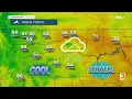 Cool with scattered showers and thunderstorms again on Friday
