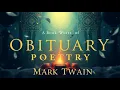 OBITUARY POETRY by Mark Twain book