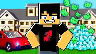 ماين كرافت: كيف بقيت مليونير في أقل من ساعة ؟! 😂🔥