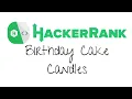 Birt ay Cake Candles HackerRank Javascript