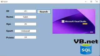 Search data in VB NET from SQL Server database using dataset in Visual Studio 2026 Step-by-Step