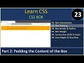 Box Part 2 - CSS Box Padding CSS Tutorial