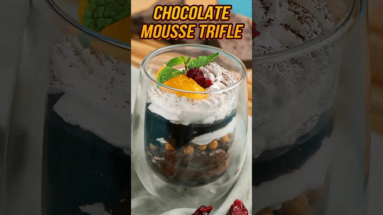 Chocolate Mousse Trifle   Best Dessert Chocolate Mousse Trifle Recipe #dessertrecipe#dessert#shorts