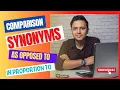 Improve your vocabulary Comparison and its synonyms Lesson 11