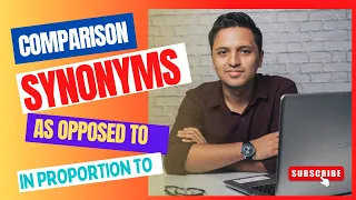 Improve your vocabulary Comparison and its synonyms Lesson 11