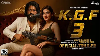 K G F Chapter 3 Trailer Rocking Star Yash Prabhas Raveena Tandon Prashanth Neel In 2025 