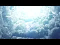 Road to heaven white clouds loop background