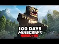 I Survived 100 Days in the Mountains in Hardcore Minecraft