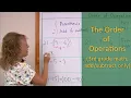 The order of operations - 3rd grade math addition subtraction parenthesis only