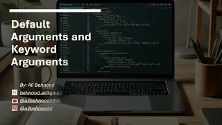 14 Default Arguments and Keyword Arguments - Python Crash Course