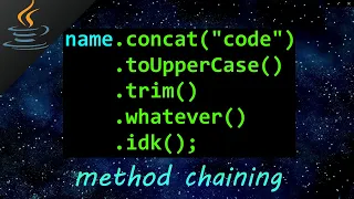Java method chaining