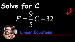 How to Solve for C F C 32 How to Isolate a Variable