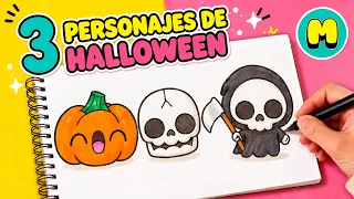 Cómo dibujar 3 personajes de Halloween